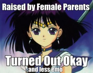 Three parents? Polyamory going down in the outer senshi? j/k
