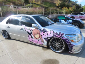 Itasha car show outside