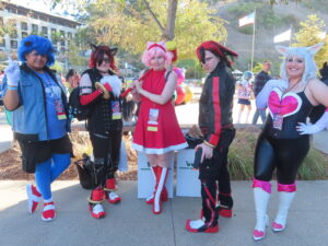 Sonic cosplayers gallivanting