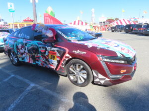 Itasha cars lined up!