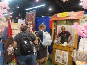 Stationary vendors at Wonder Con